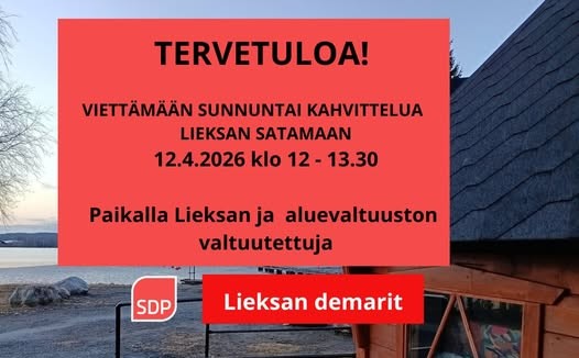 SUNNUNTAI KAHVIT SATAMAN KODALLA